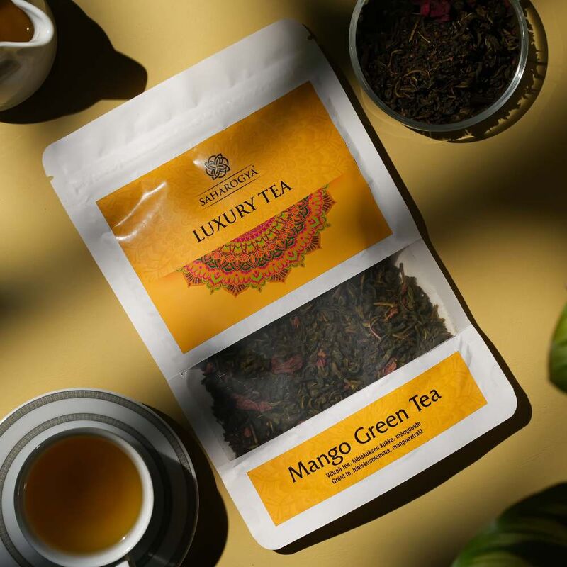 Saharogya Mango Green Tea-Saharogya-Hyvinvoinnin Tavaratalo