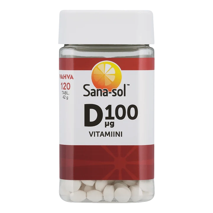Sana-sol Helposti nieltävä D-vitamiini 100 mikrog