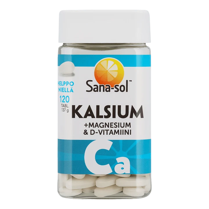 Sana-sol Kalsium + Magnesium & D-vitamiini