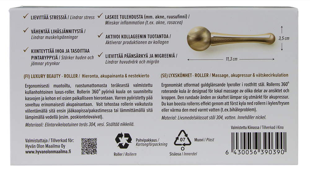 SkinMood Beauty Roller-SkinMood-Hyvinvoinnin Tavaratalo
