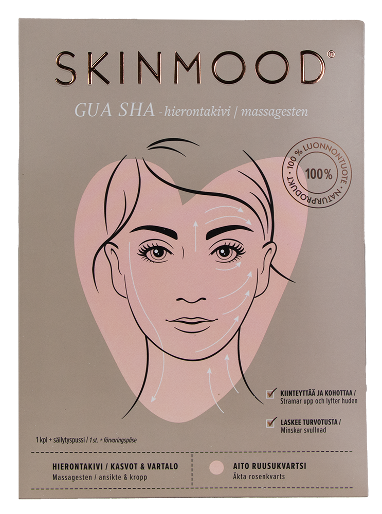SkinMood Gua Sha Beauty Tool Hierontalasta-SkinMood-Hyvinvoinnin Tavaratalo