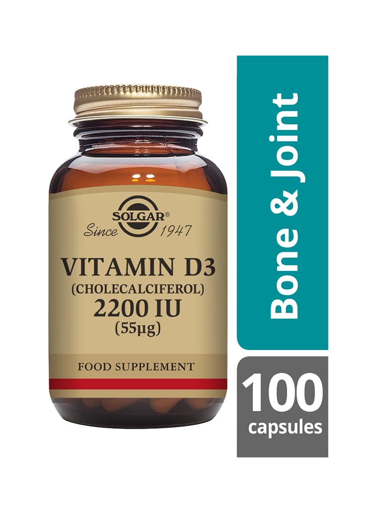 Solgar D3-vitamiini 55 mikrog-Solgar-Hyvinvoinnin Tavaratalo