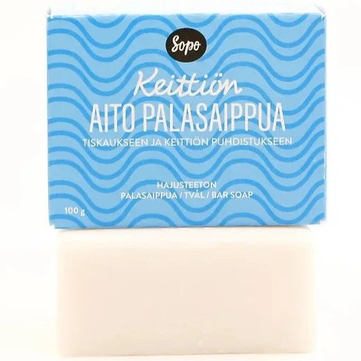 Sopo Keittiön Aito Palasaippua Hajusteeton-Sopo-Hyvinvoinnin Tavaratalo