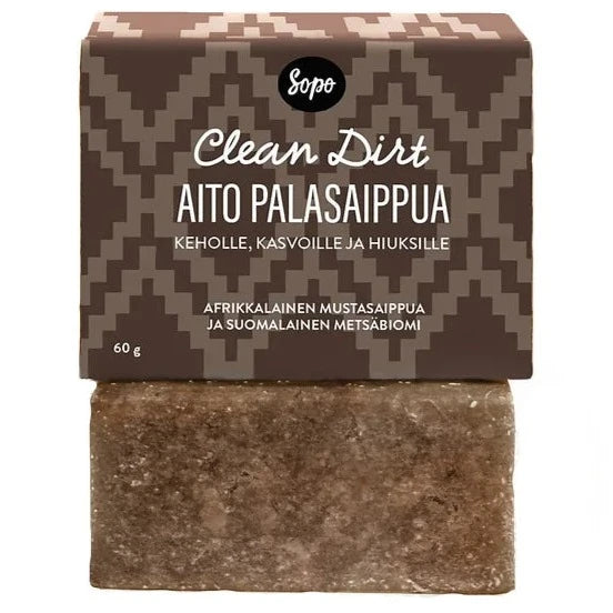 Sopo Metsäbiomi Palasaippua Clean Dirt-Sopo-Hyvinvoinnin Tavaratalo