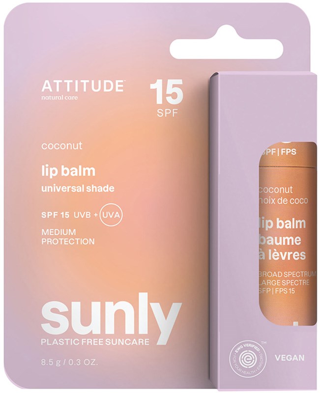 Sunly by Attitude Huulivoide SPF15-Sunly by Attitude-Hyvinvoinnin Tavaratalo