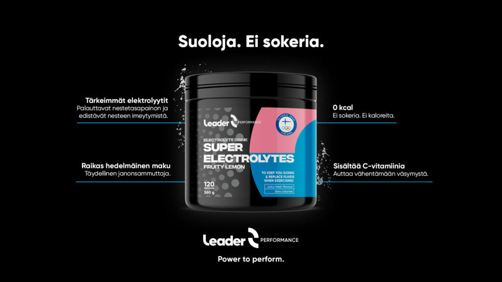 Leader Performance Super Electrolytes Fruity Lemon-Leader-Hyvinvoinnin Tavaratalo