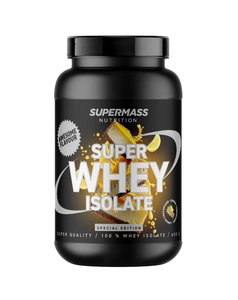 Supermass Nutrition SUPER WHEY ISOLATE Lemon Cheesecake-Supermass Nutrition-Hyvinvoinnin Tavaratalo