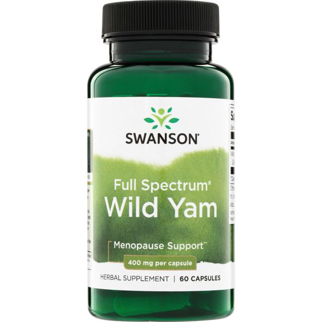 Swanson Full Spectrum Wild Yam – villijamssinjuuri 400 mg, 60 kapselia