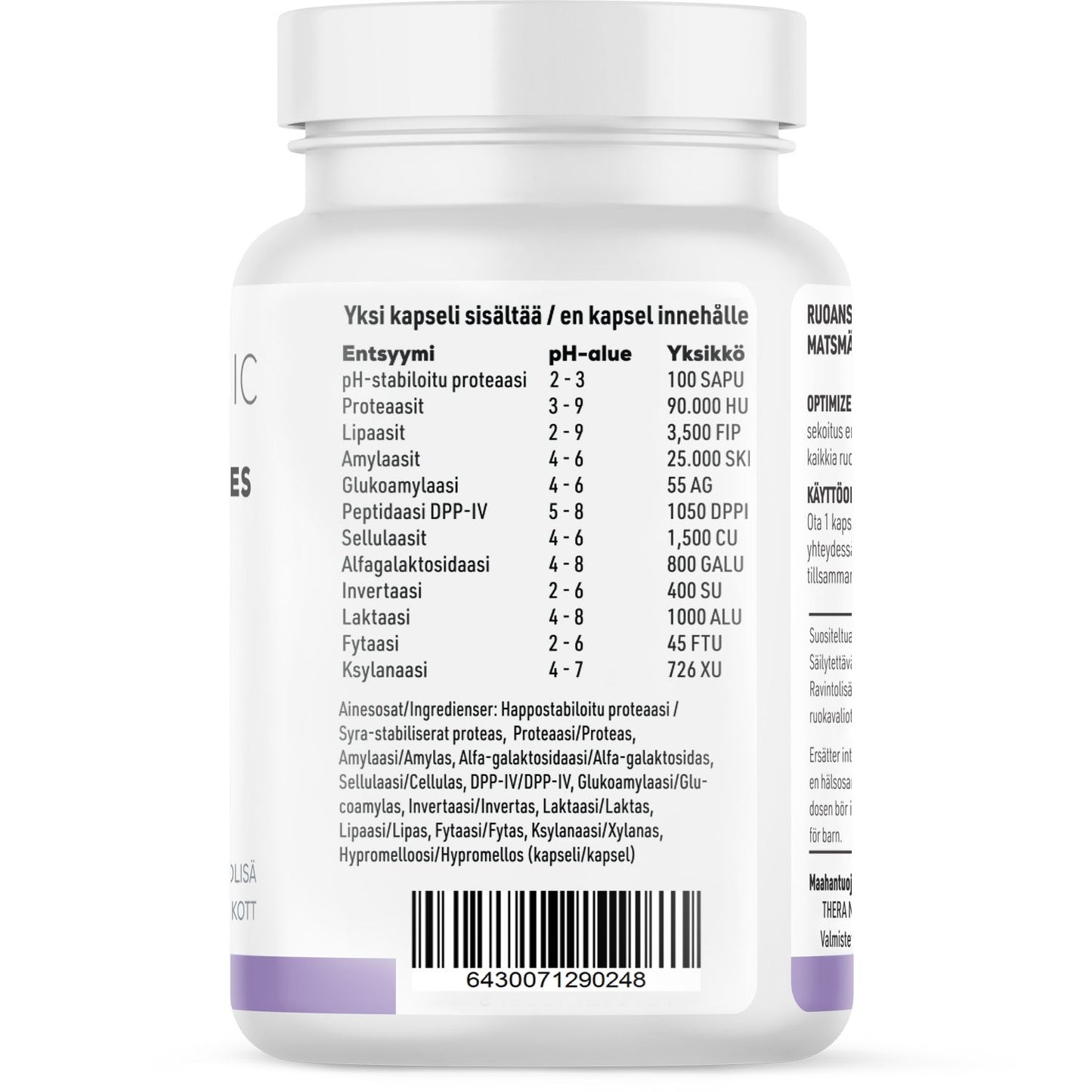 THERA Nordic Optimized Enzymes-Thera Nordic-Hyvinvoinnin Tavaratalo