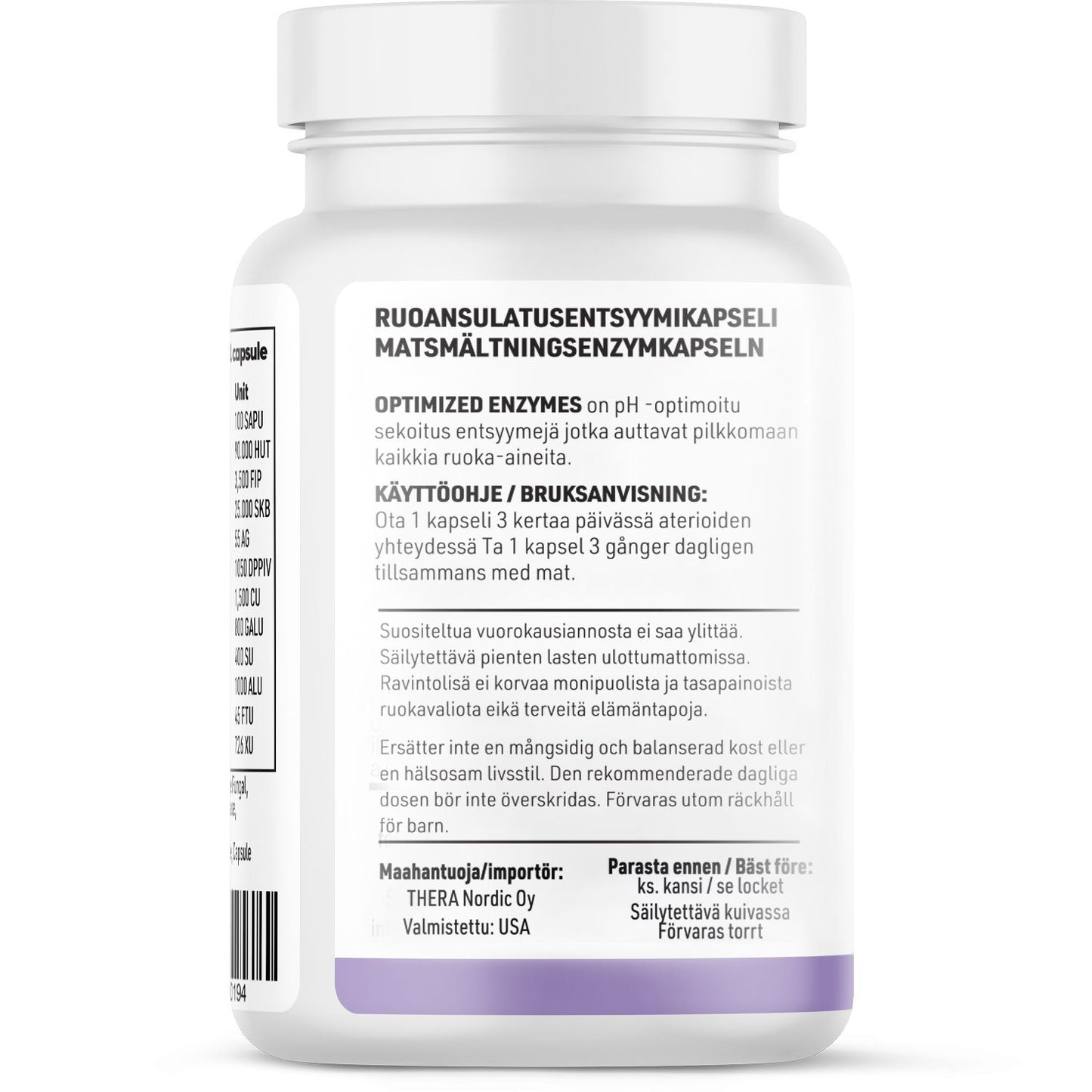 THERA Nordic Optimized Enzymes-Thera Nordic-Hyvinvoinnin Tavaratalo