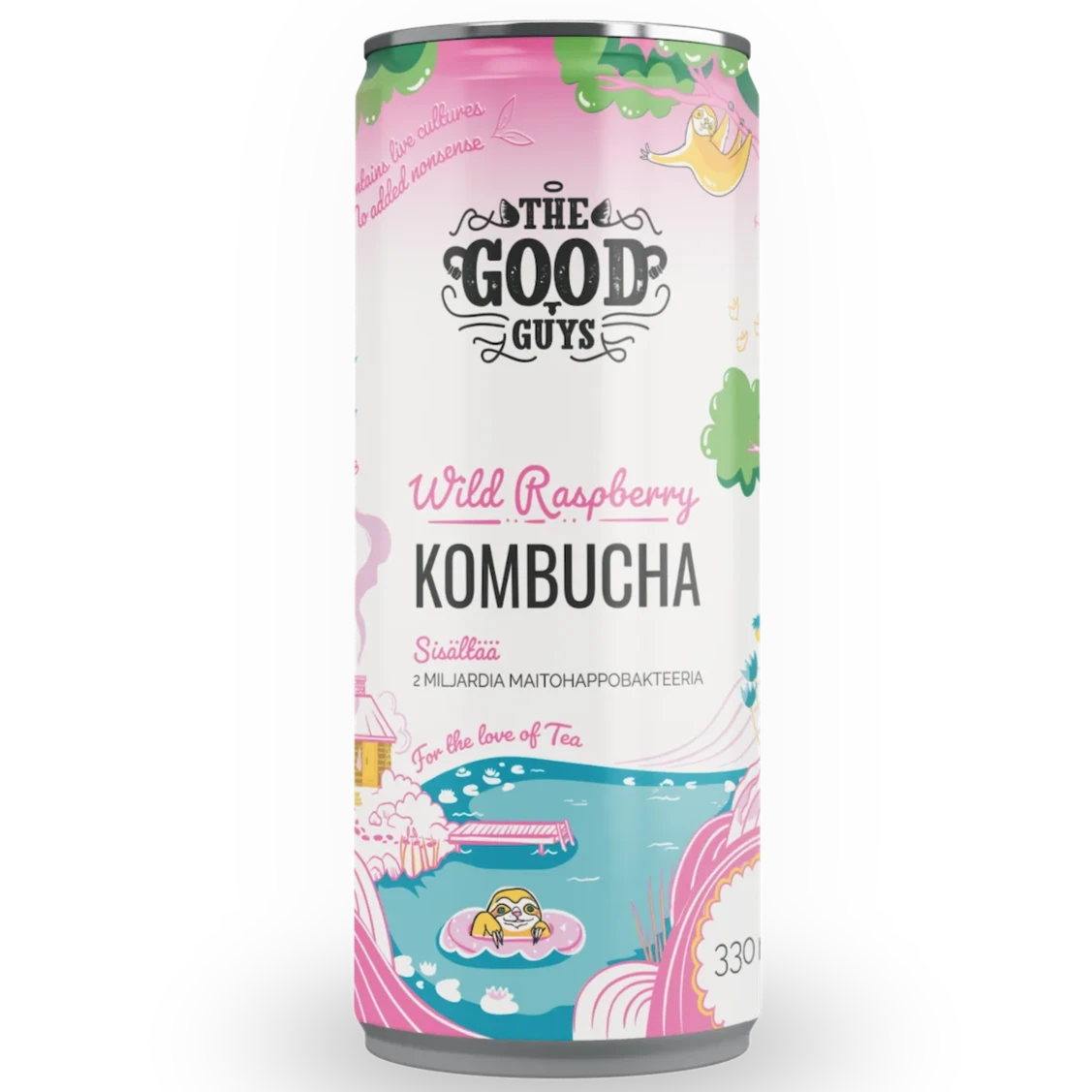 The Good Guys Luomu Kombucha Wild Raspberry-The Good Guys-Hyvinvoinnin Tavaratalo