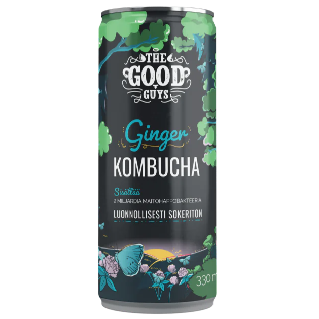 The Good Guys Sokeriton Kombucha Inkivääri-The Good Guys-Hyvinvoinnin Tavaratalo