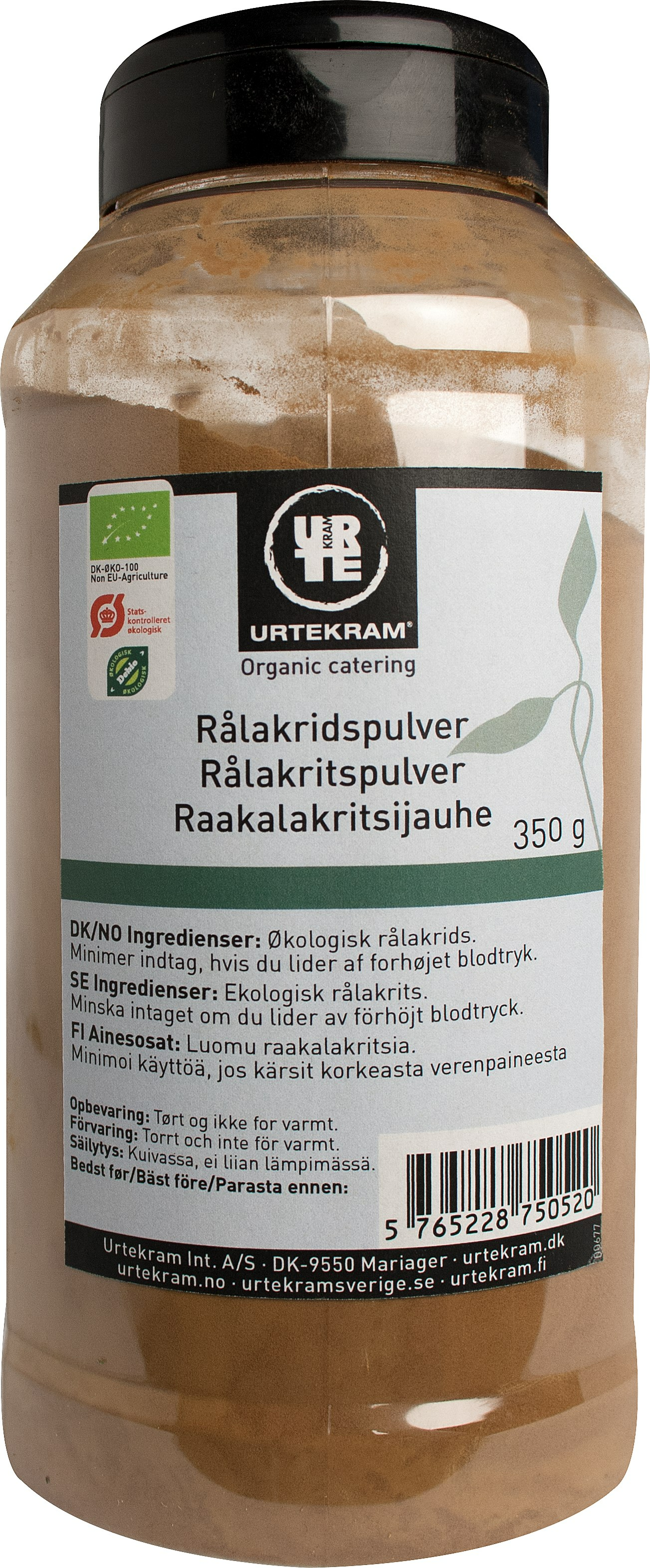 Urtekram Luomu Raakalakritsijauhe-Urtekram-Hyvinvoinnin Tavaratalo