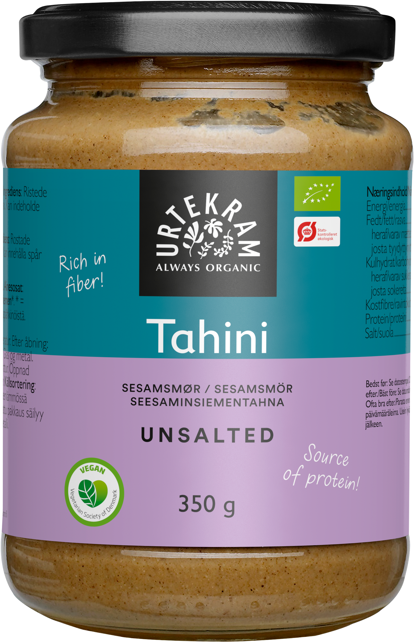 Urtekram Luomu Suolaton Tahini-Urtekram-Hyvinvoinnin Tavaratalo