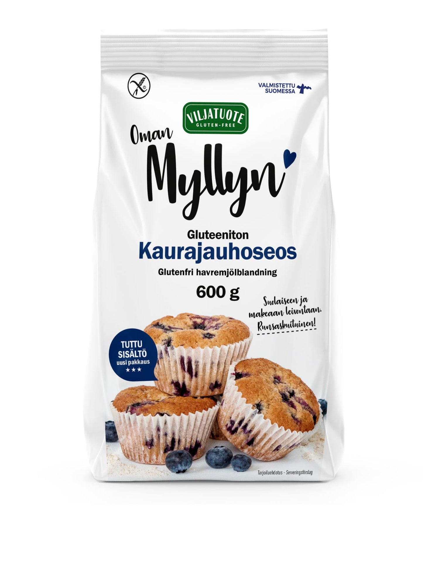 Virtasalmen Viljatuote Gluteeniton Kaurajauhoseos-Virtasalmen Viljatuote-Hyvinvoinnin Tavaratalo