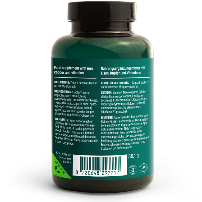 Vitalized Iron+ / Eisen+ 15 mg-Vitalized-Hyvinvoinnin Tavaratalo