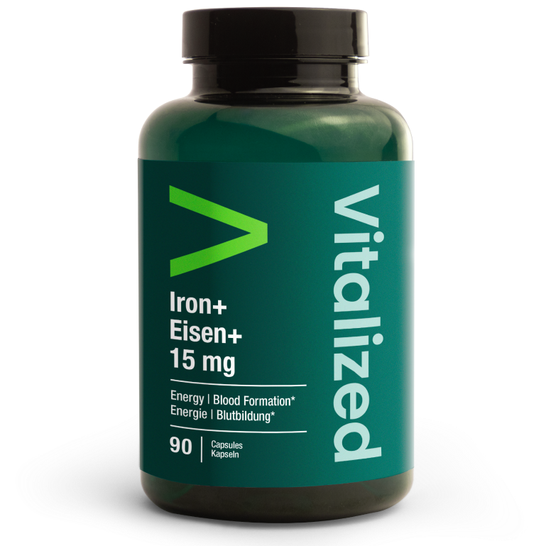 Vitalized Iron+ / Eisen+ 15 mg-Vitalized-Hyvinvoinnin Tavaratalo