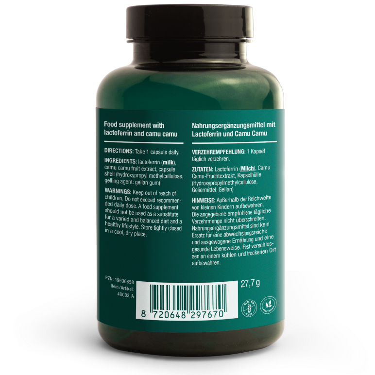 Vitalized Lactoferrin+ 200 mg-Vitalized-Hyvinvoinnin Tavaratalo