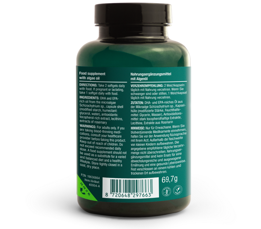 Vitalized Omega-3 Vegan-Vitalized-Hyvinvoinnin Tavaratalo