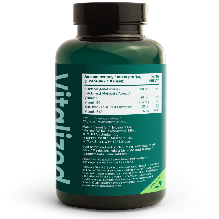 Vitalized SAMe+ 200 mg-Vitalized-Hyvinvoinnin Tavaratalo