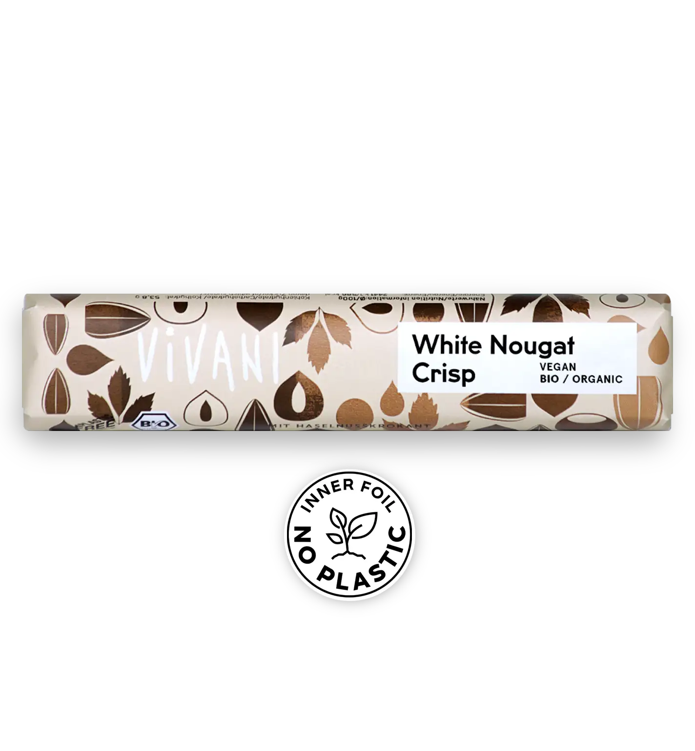 Vivani Luomu Nougat Valkosuklaa Patukka-Vivani-Hyvinvoinnin Tavaratalo