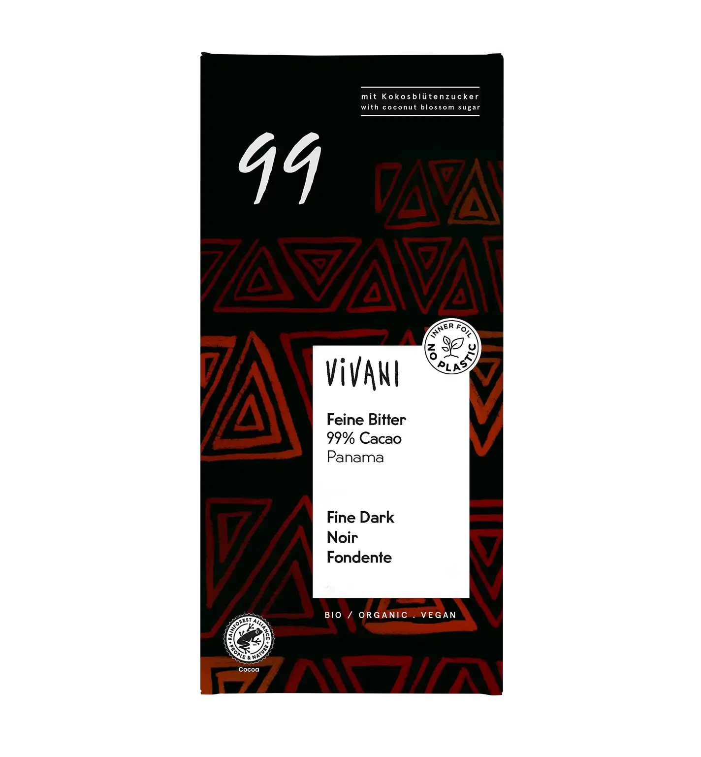 Vivani Luomu Tummasuklaa 99 %-Vivani-Hyvinvoinnin Tavaratalo