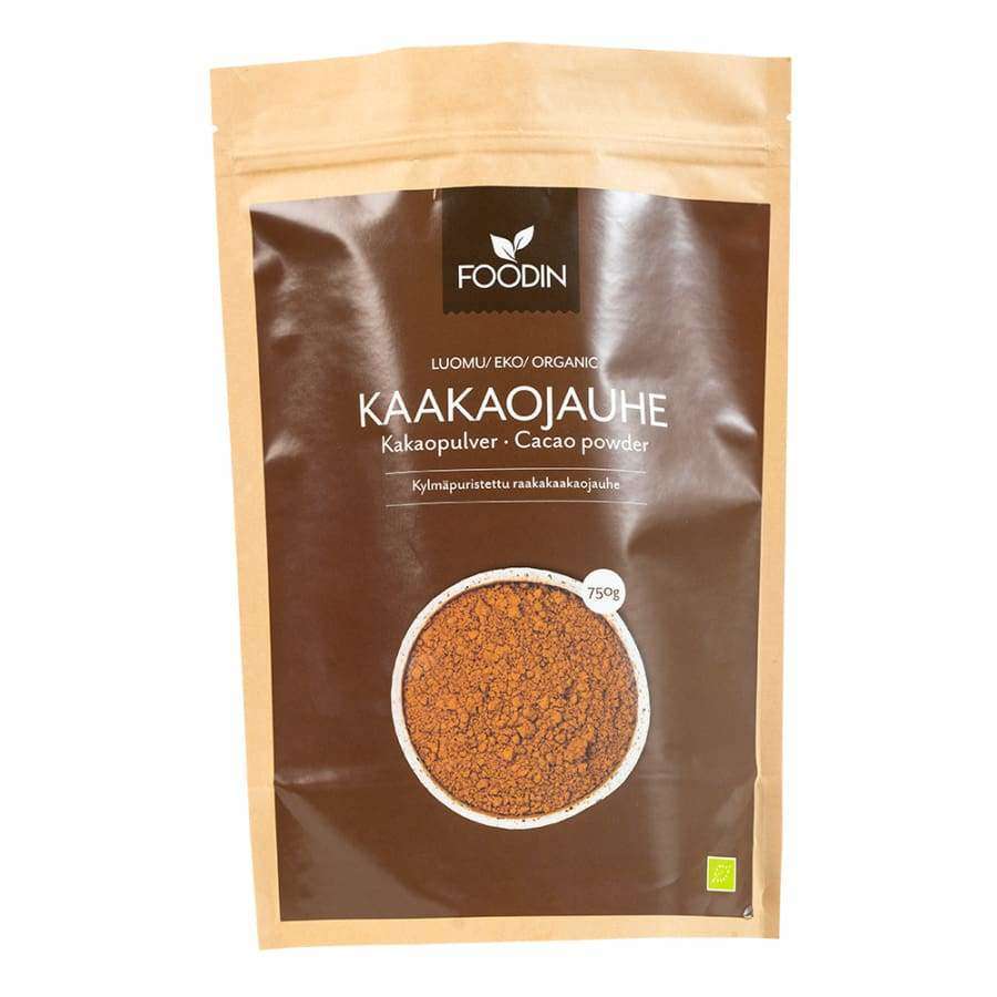 Foodin Luomu Kaakaojauhe-Foodin-Hyvinvoinnin Tavaratalo