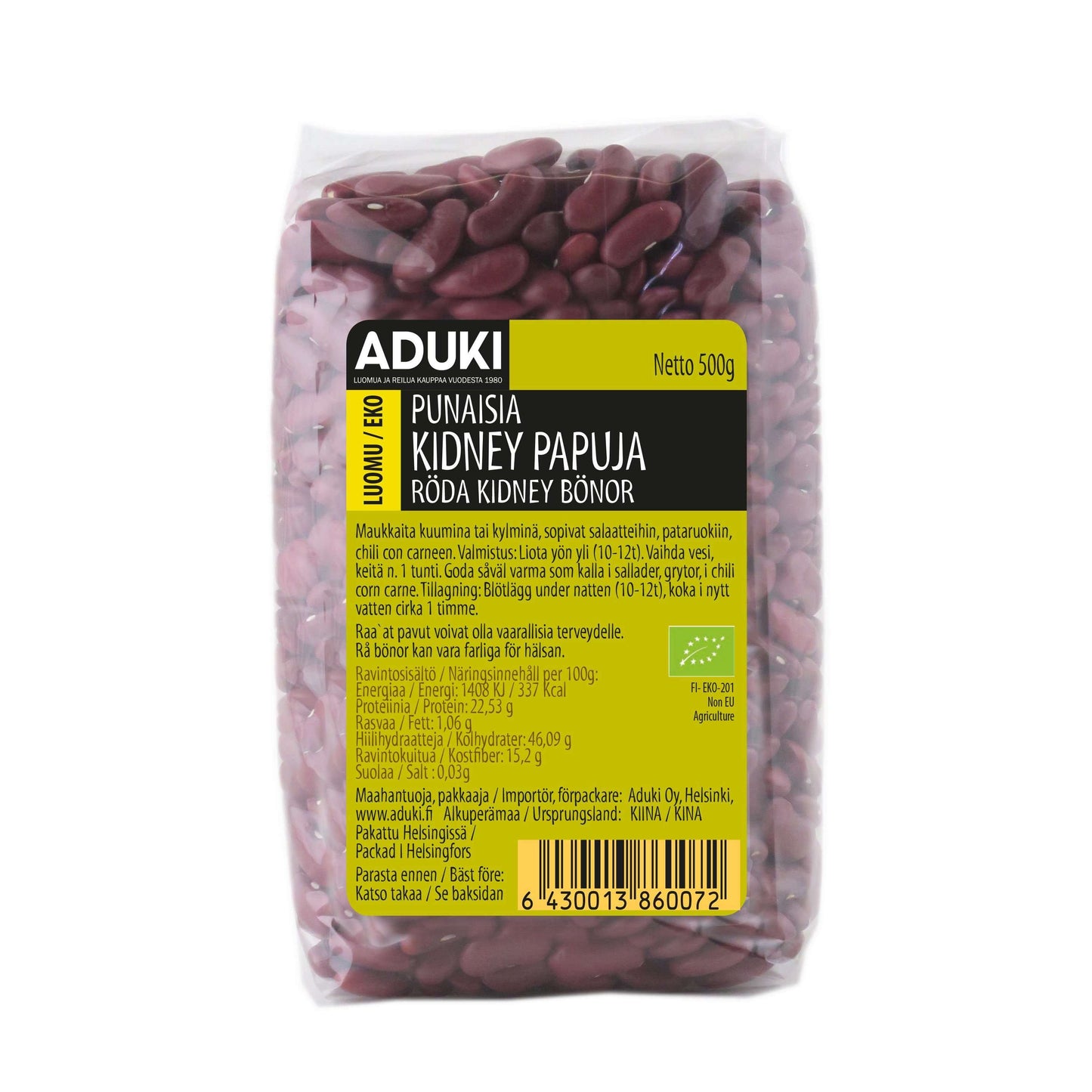 Aduki Luomu Punainen Kidneypapu-Aduki-Hyvinvoinnin Tavaratalo