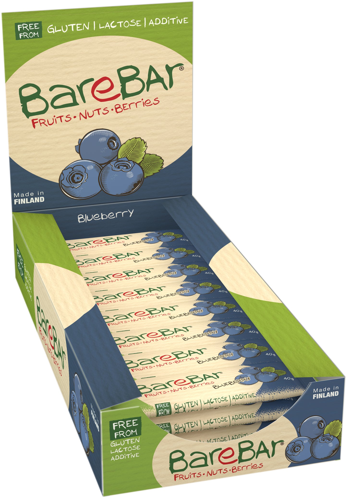 BareBar Mustikka 24-pack-BareBar-Hyvinvoinnin Tavaratalo