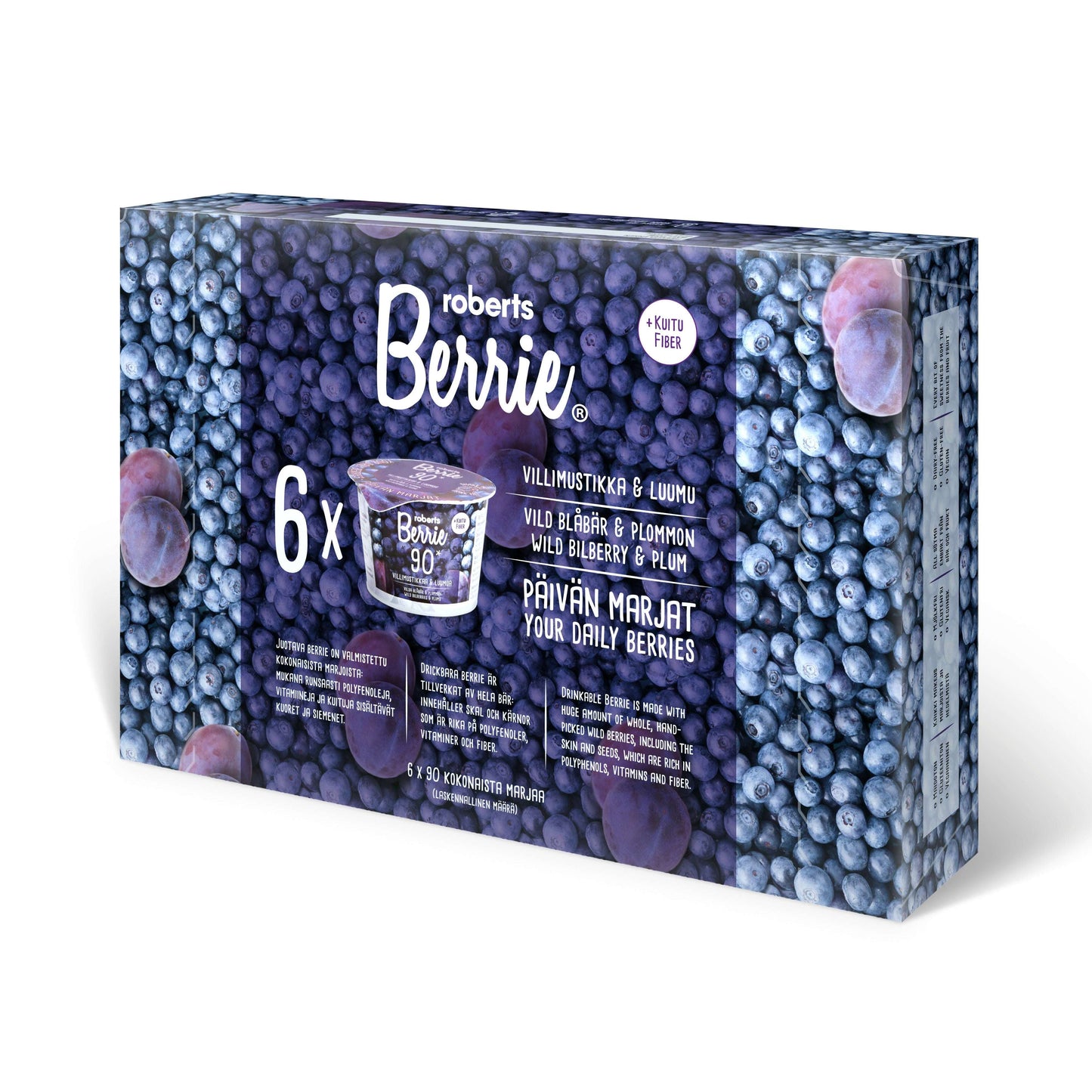 Roberts Berrie Fiber Villimustikka & Luumu-Roberts-Hyvinvoinnin Tavaratalo