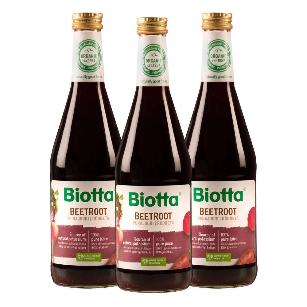Biotta Luomu Punajuuritäysmehu 3-pack-Biotta-Hyvinvoinnin Tavaratalo