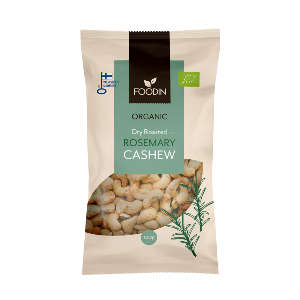 Foodin Luomu Rosmariini Cashew-Foodin-Hyvinvoinnin Tavaratalo