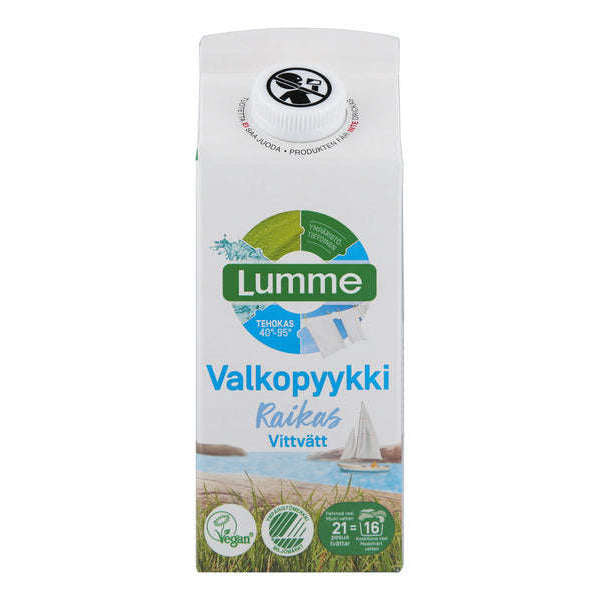 Lumme Valkopyykki Pyykinpesuneste Raikas-Lumme-Hyvinvoinnin Tavaratalo