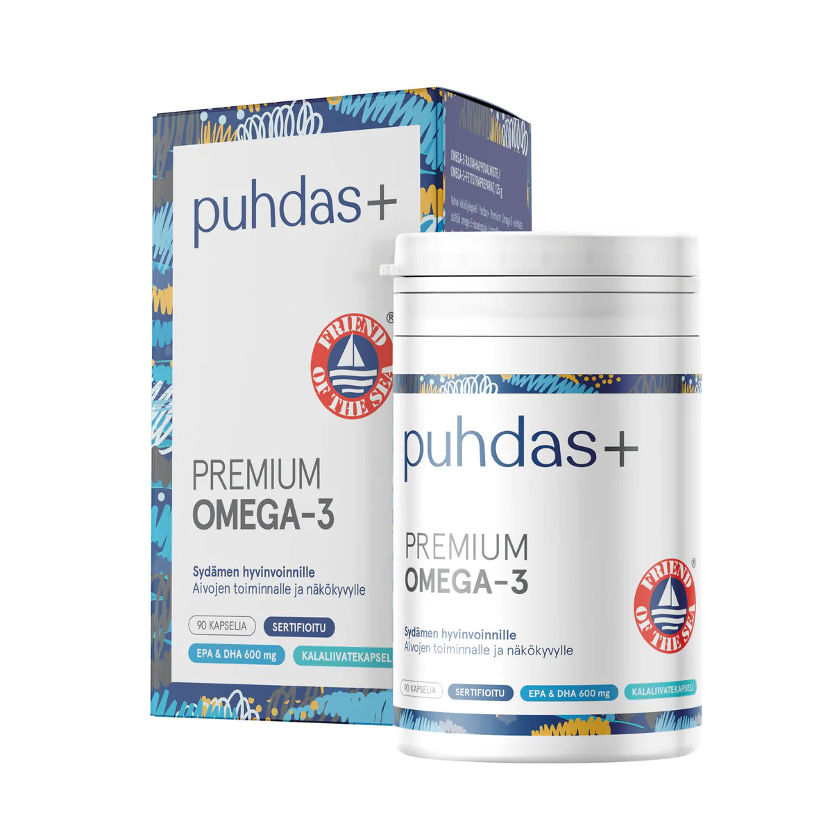 Puhdas+ Premium Omega-3 -kapselit-Puhdas+-Hyvinvoinnin Tavaratalo