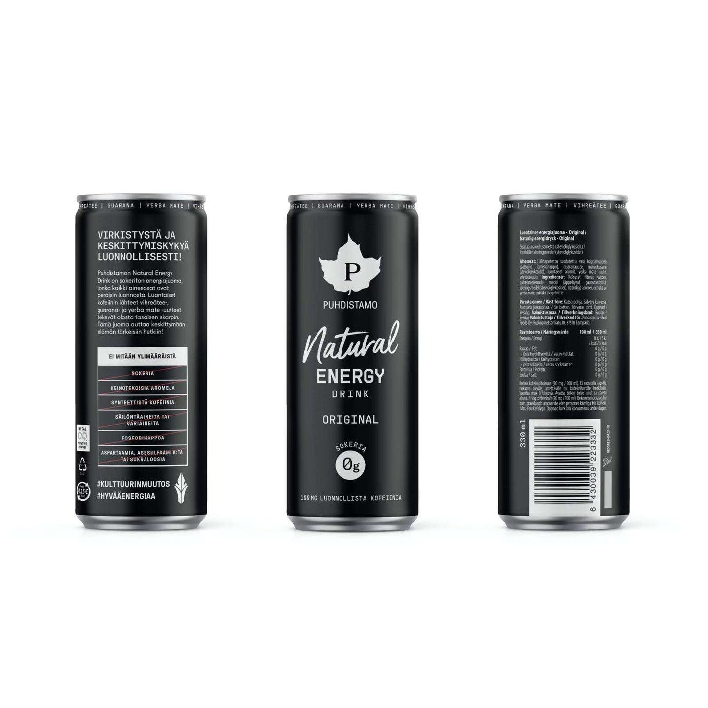 Puhdistamo Natural Energy Drink Original-Puhdistamo-Hyvinvoinnin Tavaratalo