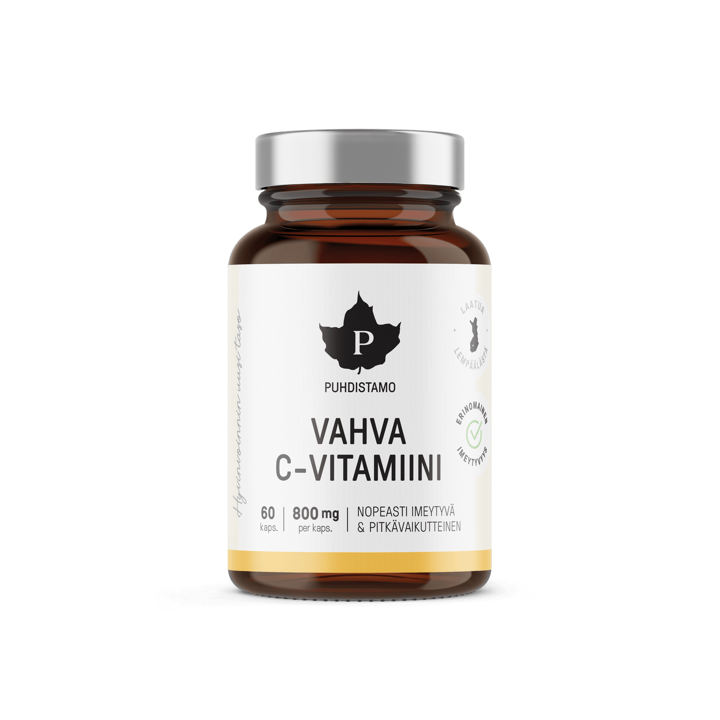 Puhdistamo Vahva C-vitamiini 800 mg-Puhdistamo-Hyvinvoinnin Tavaratalo