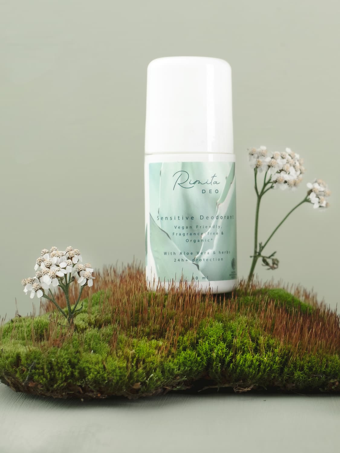 RimitaDeo Sensitive Tuoksuton Alumiiniton Deodorantti-Rimita Green-Hyvinvoinnin Tavaratalo