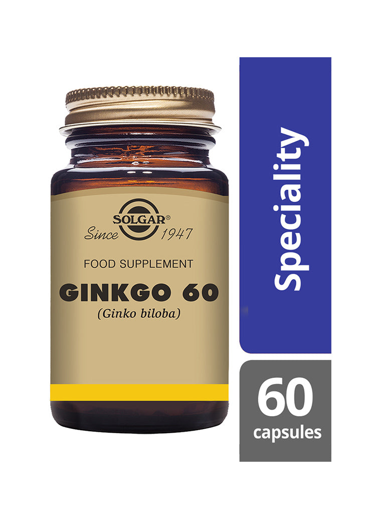 Solgar Ginkgo 60-Solgar-Hyvinvoinnin Tavaratalo
