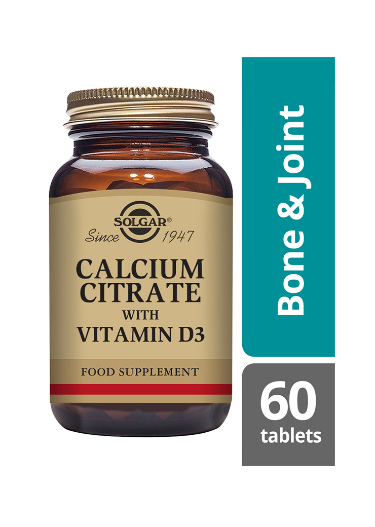 Solgar Kalsiumsitraatti + D3-vitamiini-Solgar-Hyvinvoinnin Tavaratalo