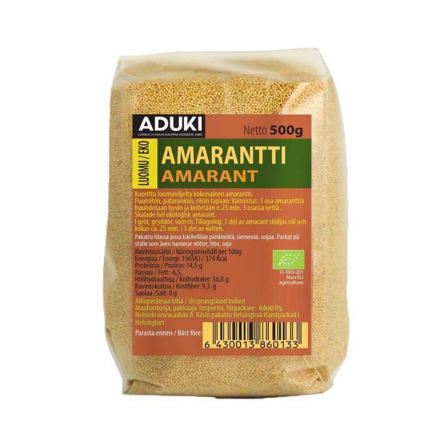 Aduki Luomu Amarantti-Aduki-Hyvinvoinnin Tavaratalo