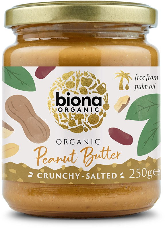Biona Luomu Maapähkinävoi Crunchy-Biona-Hyvinvoinnin Tavaratalo