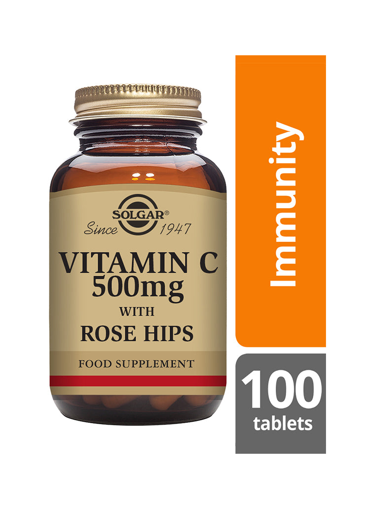 Solgar C-vitamiini + Ruusunmarja-Solgar-Hyvinvoinnin Tavaratalo