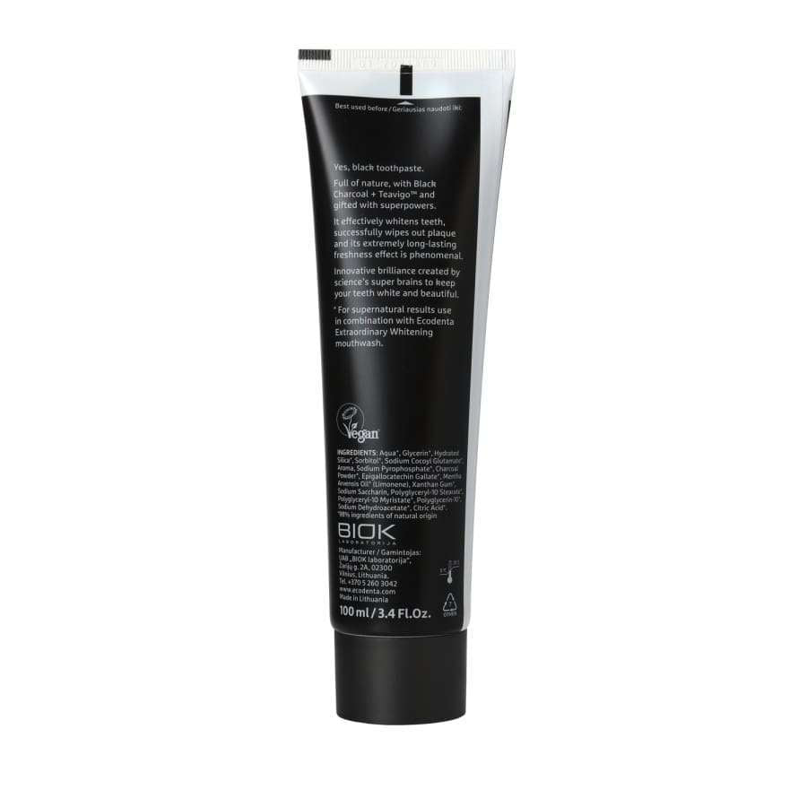 Ecodenta Black Whitening Valkaiseva Hammastahna-Ecodenta-Hyvinvoinnin Tavaratalo