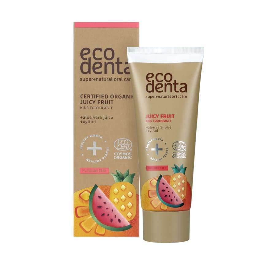Ecodenta Juicy Fruit Lasten Hammastahna-Ecodenta-Hyvinvoinnin Tavaratalo