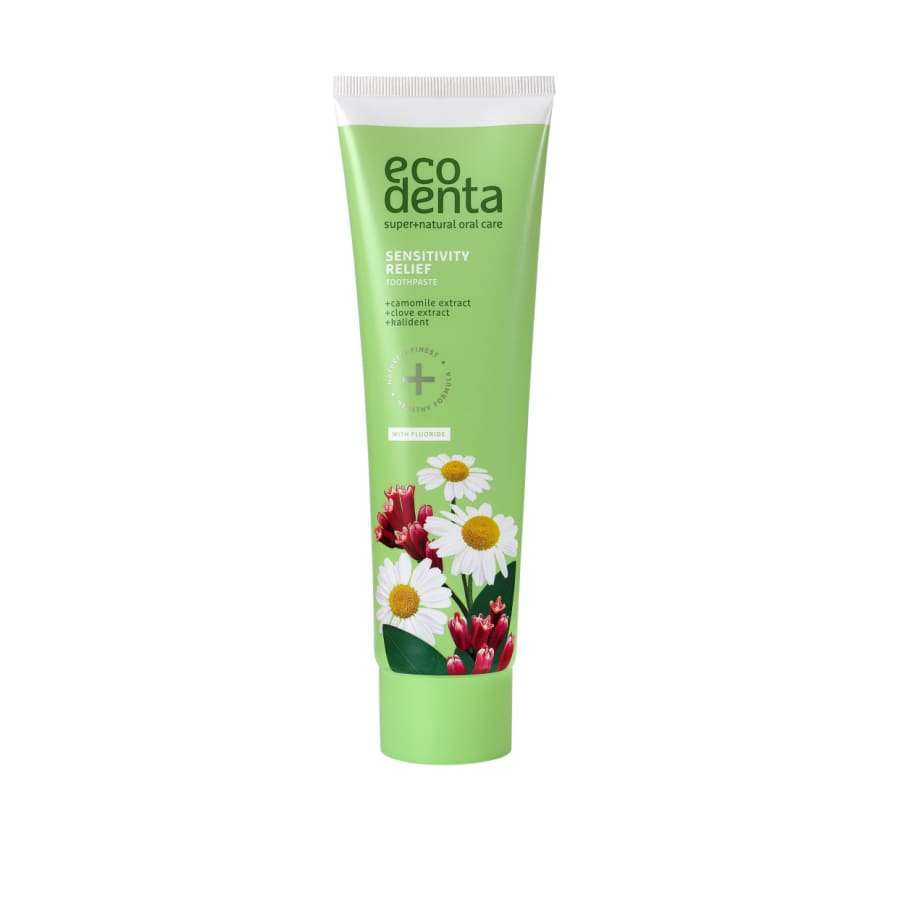 Ecodenta Sensitivity Relief Herkkien Hampaiden Fluorihammastahna-Ecodenta-Hyvinvoinnin Tavaratalo