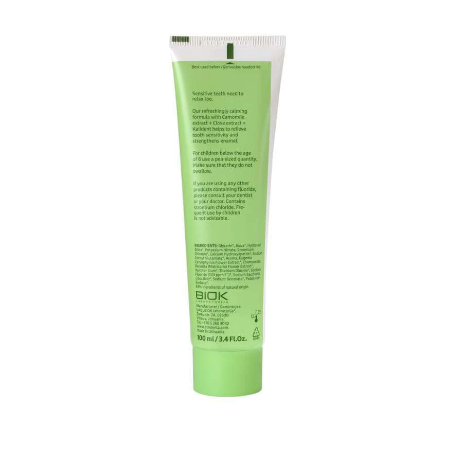 Ecodenta Sensitivity Relief Herkkien Hampaiden Fluorihammastahna-Ecodenta-Hyvinvoinnin Tavaratalo