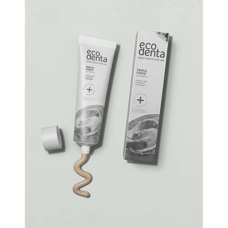 Ecodenta Triple Force Kolmivaikutteinen Hammastahna-Ecodenta-Hyvinvoinnin Tavaratalo
