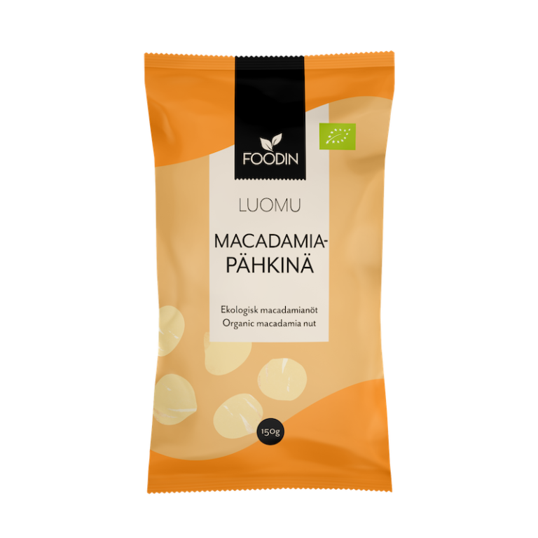 Foodin Luomu Macadamiapähkinä-Foodin-Hyvinvoinnin Tavaratalo