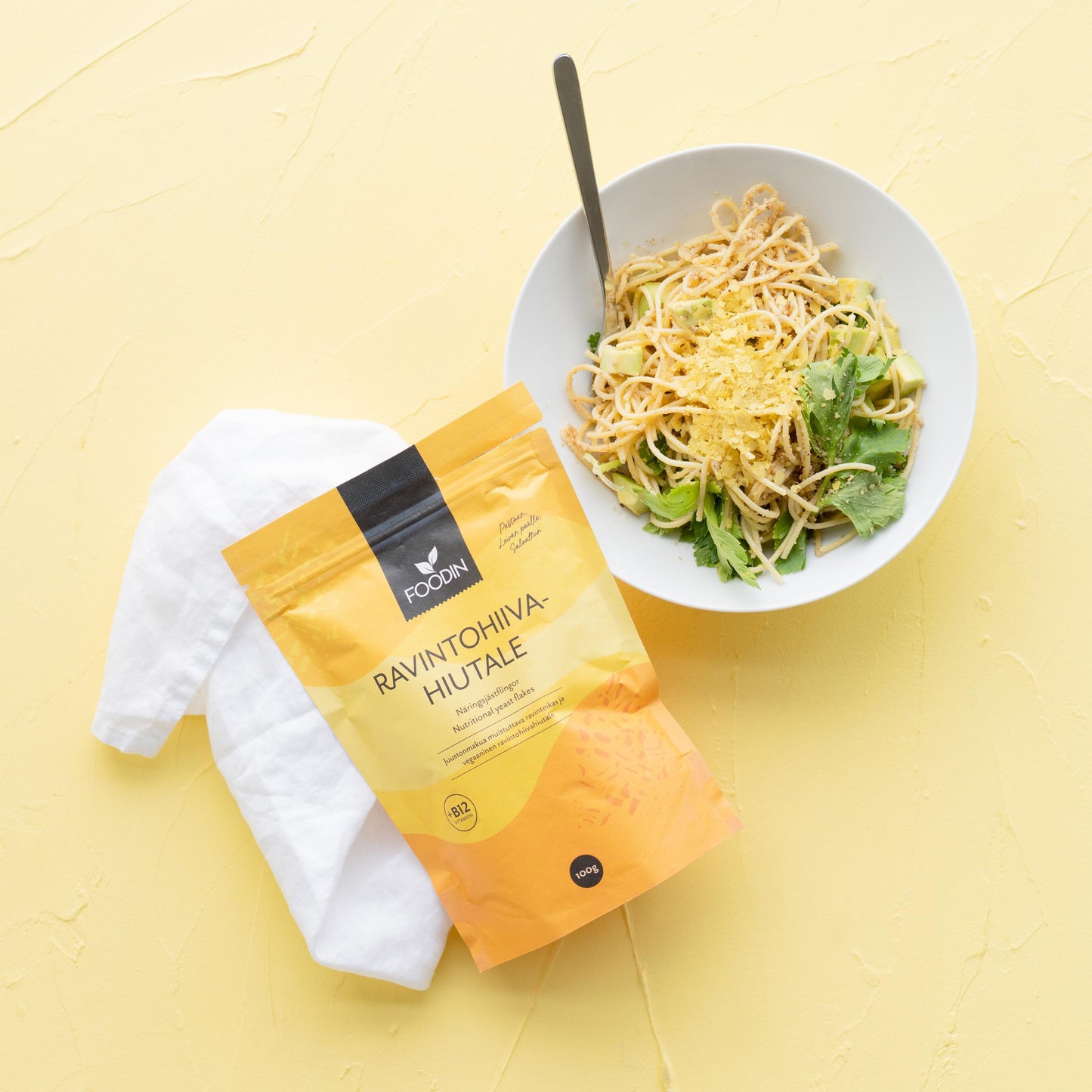 Foodin Ravintohiivahiutale +B12-Foodin-Hyvinvoinnin Tavaratalo