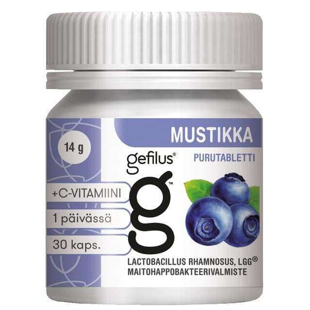 Gefilus + C Mustikka Maitohappobakteeri-Gefilus-Hyvinvoinnin Tavaratalo